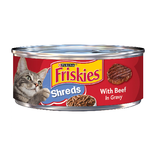 Friskies® Shreds with Beef in Gravy Wet Cat Food