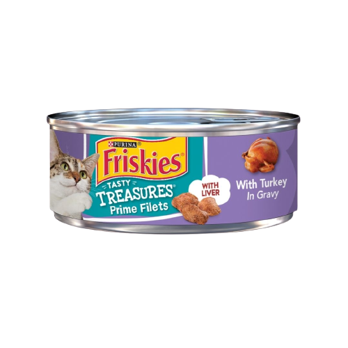 Friskies® Tasty Treasures Pate Liver, Turkey & Chicken Wet Cat Food