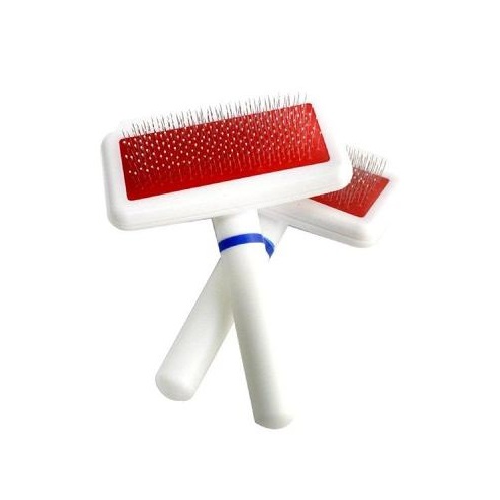 Dog & Cat Plastic White Slicker Brush In Pack By Pets Emporium