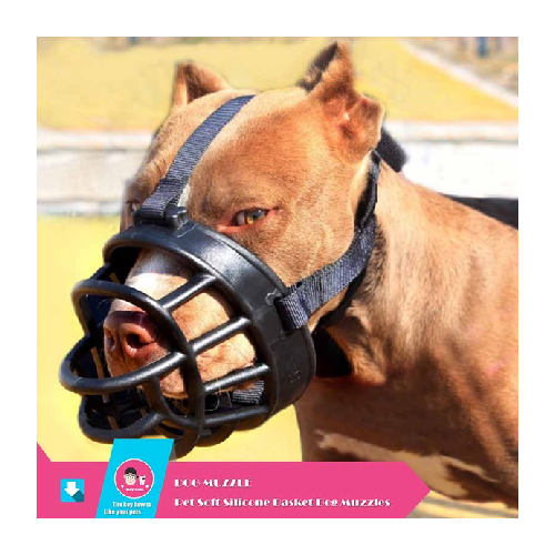 DOG MUZZLE, PET SOFT SILICONE BY PETS EMPORIUM