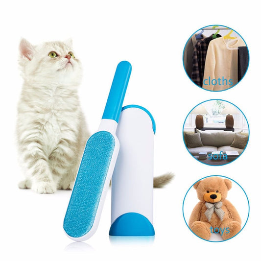 DOUBLE-SIDED HAIR LINT REMOVER BRUSH FOR PETS REMOVE HAIRS PETS EMPORIUM
