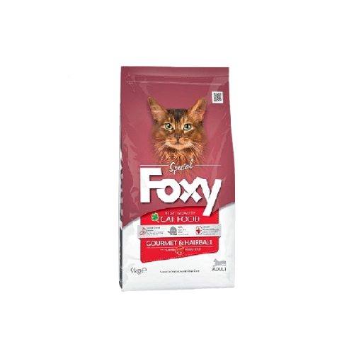 Foxy Adult Cat Food Gourmet & Hairball by Pets Emporium