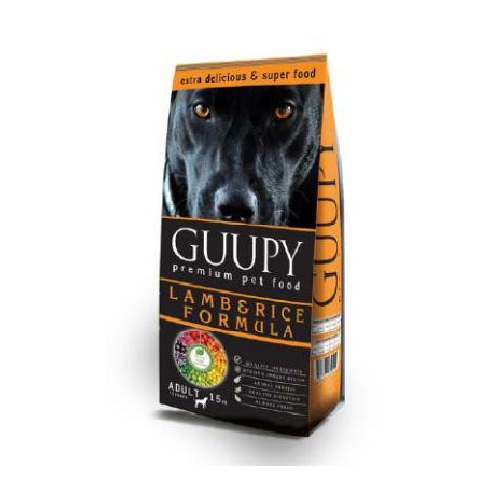 Guupy Adult Dog Lamb & Rice – 15 kg