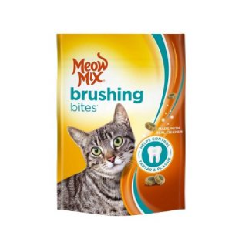 Meow Mix Brushing Bites Dental Treats Made with Real Chicken Cat Treats