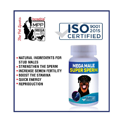 Mega Male Super Sperm, for Stud Male Dog & Cat