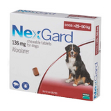 NexGard Chewable Tablets for Dogs 136 MG (25 to 50 KG)