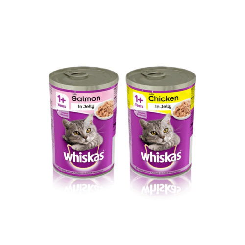 Whiskas Jelly Tin (390 GM) – Assorted Flavors